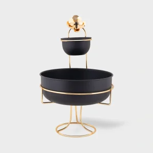 ظرف سالادخوری 2 طبقه پایه دار