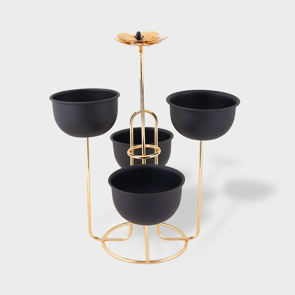 4-level spiral snack bowl on stand 6021 Delight-Home-Gifts ظرف تنقلات پیچی پایه دار