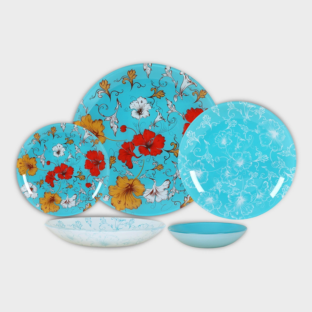 Allein 4020 -Family-Delight Home Gifts سرویس غذاخوری شیشه ای 6 نفره طرح آلین