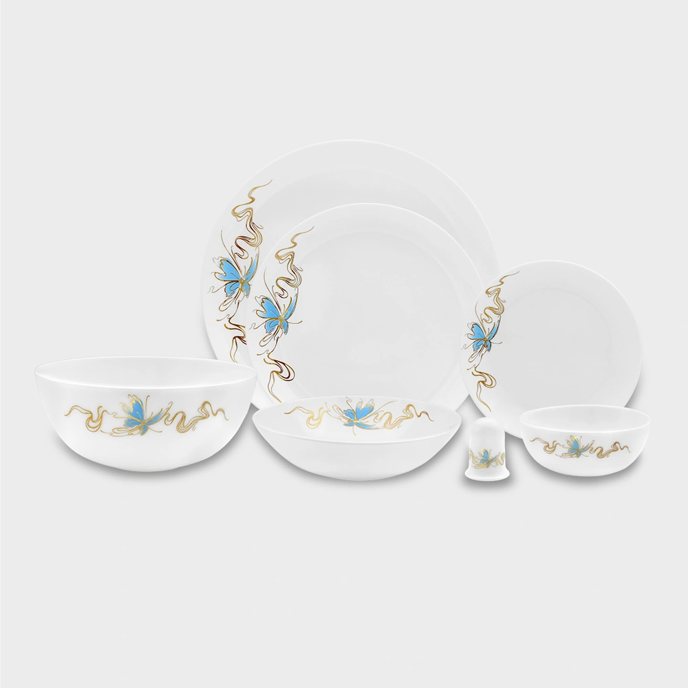 Ayana blue 502-Family-Delight Home Gifts سرویس غذاخوری 6 نفره اپال طرح آیانا آبی