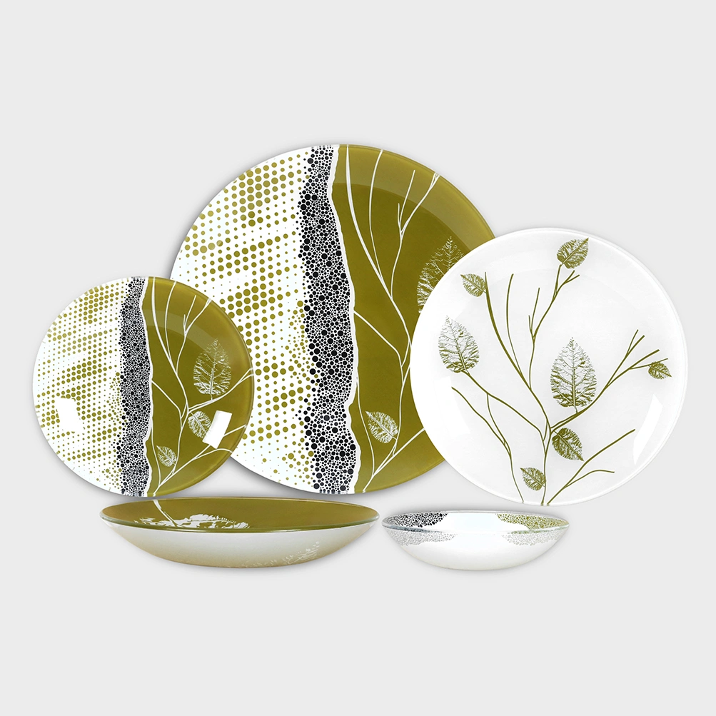 Hara 4018 -Family-Delight Home Gifts سرویس غذاخوری شیشه ای 6 نفره طرح هارا