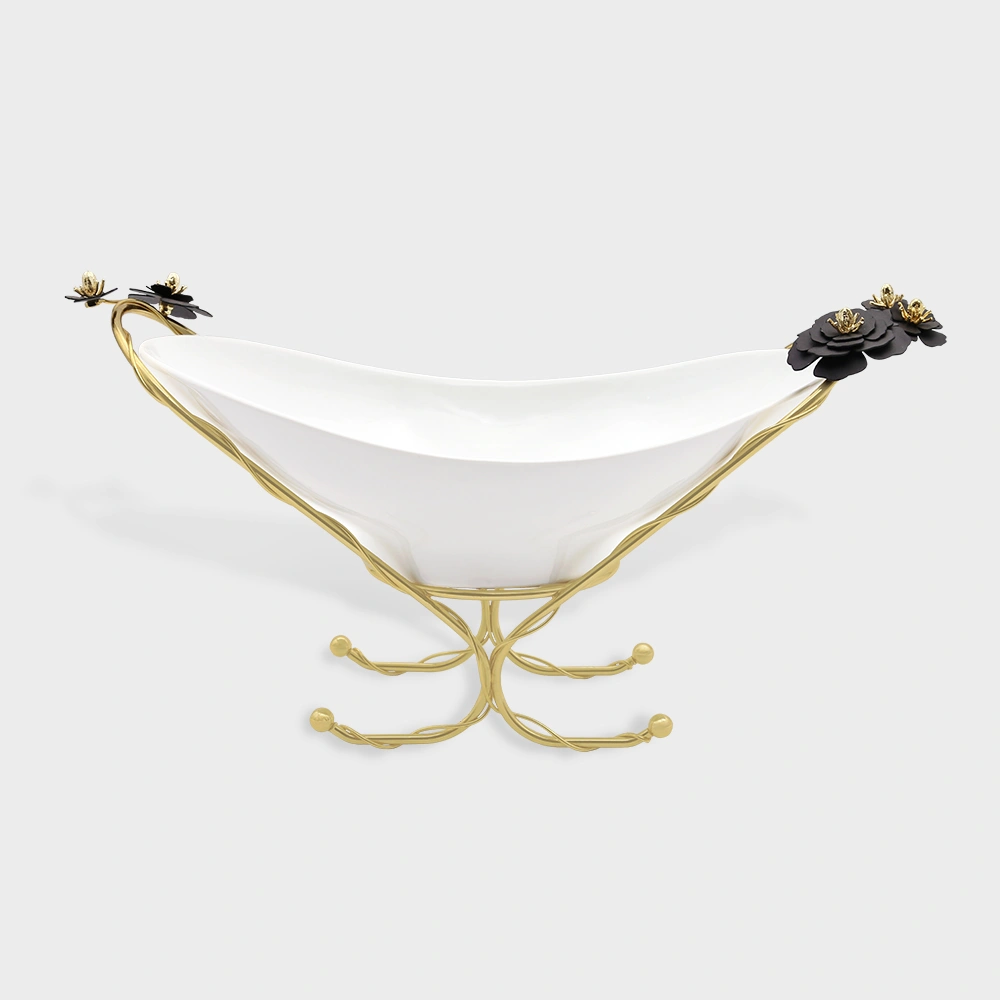 (Tourin) serving bowl 6039 Delight-Home-Gifts کشکول تورین چینی پایه دار