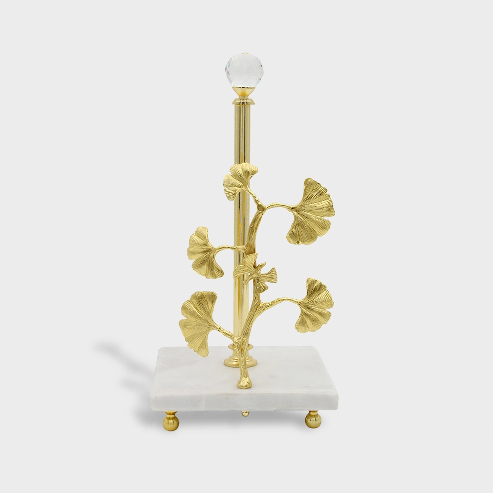 ginco Handkerchief holder 1054 Delight home gifts.webp هولدر دستمال حوله ای برگ و پروانه